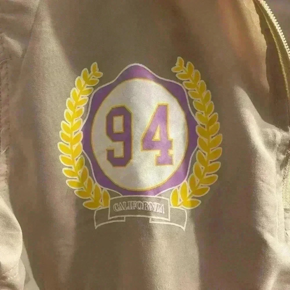 Mens Rue 21 windbreaker jacket with hood (no drawstring) graphics pockets size M - Picture 3 of 15